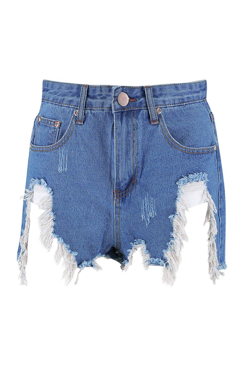 Extreme Bum Rip Denim Shorts